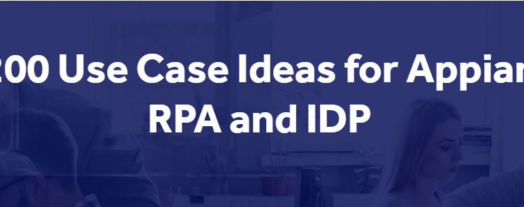 200 Use Case Ideas for RPA and IDP  (Featured Article)